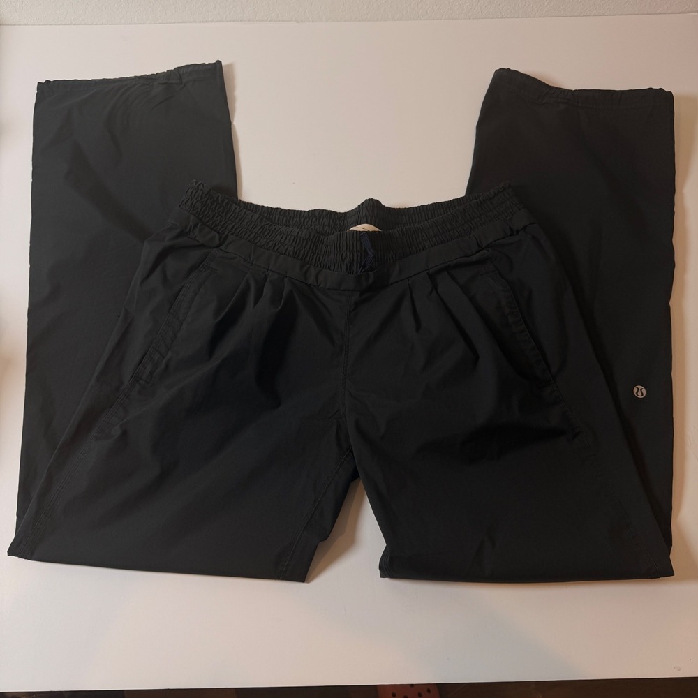 Lululemon Athletica Dance Studio Pants Black Wide Leg Size 8 Athleisure